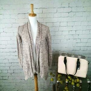 Element Marled Open Cardigan Sweater Lavender Small